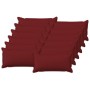 Párna huzat 12 pcs houten bordó 40 x 80 cm műlenszövet