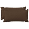 Párna huzat 2 pcs houten barna 40 x 80 cm műlenszövet