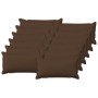 Párna huzat 12 pcs houten barna 40 x 80 cm műlenszövet