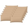 Párna huzat 12 pcs houten krémszínű 40 x 80 cm műlenszövet