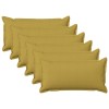 Párna huzat 6 pcs houten világos zöld 40 x 80 cm műlenszövet