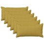 Párna huzat 6 pcs houten világos zöld 40 x 80 cm műlenszövet