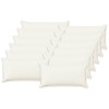 Párna huzat 12 pcs houten fehér 40 x 80 cm műlenszövet