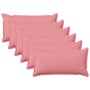 Párna huzat 6 pcs houten rózsaszín 40 x 80 cm műlenszövet