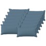Párna huzat 12 pcs houten farmerkék 40 x 80 cm műlenszövet