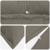 Párna huzat 2 pcs houten világosszürke 40 x 80 cm bársony