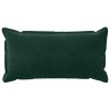 Párna huzat 2 pcs houten sötétzöld 40 x 80 cm bársony