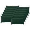 Párna huzat 12 pcs houten sötétzöld 40 x 80 cm bársony
