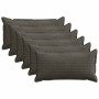 Párna huzat 6 db houten antracitszürke 40 x 80 cm cord
