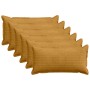 Párna huzat 6 db houten sárga 40 x 80 cm cord