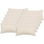 Párna huzat 12 pcs houten krémszínű 40 x 80 cm bouclé