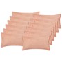 Párna huzat 12 pcs houten rózsaszín 40 x 80 cm bouclé