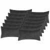 Párna huzat 12 db houten sötétszürke 40 x 80 cm bouclé