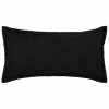 Párna huzat 2 pcs houten fekete 40 x 80 cm bouclé