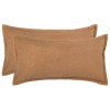 Párna huzat 2 pcs houten bézs 40 x 80 cm bouclé