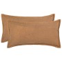 Párna huzat 2 pcs houten bézs 40 x 80 cm bouclé