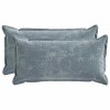Párna huzat 2 pcs houten világoskék 40 x 80 cm chenille szövet