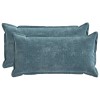 Párna huzat 2 pcs houten kék 40 x 80 cm chenille szövet