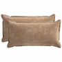 Párna huzat 2 pcs houten barna 40 x 80 cm chenille szövet