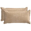 Párna huzat 2 db houten tópszínű 40 x 80 cm chenille szövet