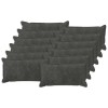 Párna huzat 12 pcs houten antracitszürke 40 x 80 cm