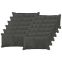 Párna huzat 12 pcs houten antracitszürke 40 x 80 cm