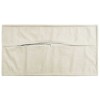 Párna huzat 2 pcs houten krémszínű 40 x 80 cm mikroszálas plüss