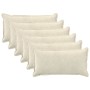 Párna huzat 6 pcs houten krémszínű 40 x 80 cm mikroszálas plüss