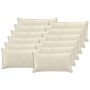 Párna huzat 12 pcs houten krémszínű 40 x 80 cm