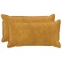 Párna huzat 2 pcs houten sárga 40 x 80 cm mikroszálas plüss