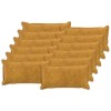 Párna huzat 12 pcs houten sárga 40 x 80 cm mikroszálas plüss