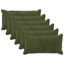 Párna huzat 6 pcs houten zöld 40 x 80 cm mikroszálas plüss