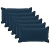 Párna huzat 6 pcs houten kék 40 x 80 cm mikroszálas plüss