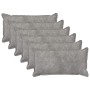 Párna huzat 6 pcs houten világosszürke 40 x 80 cm