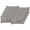 Párna huzat 12 pcs houten világosszürke 40 x 80 cm