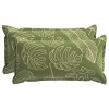Párna huzat 2 db houten levélminta 40 x 80 cm poliészter