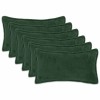 Párna huzat 6 pcs houten sötétzöld 40 x 80 cm bouclé