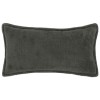 Párna huzat 6 pcs houten sötétszürke 40 x 80 cm bouclé