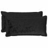 Párna huzat 2 pcs houten fekete 40 x 80 cm flanell