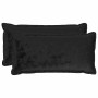 Párna huzat 2 pcs houten fekete 40 x 80 cm flanell