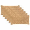 Párna huzat 6 db houten tópszínű 40 x 80 cm műnyúl szőr