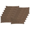 Párna huzat 12 db houten világos barna 40 x 80 cm műnyúl szőr