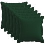 Párna huzat 6 pcs houten sötétzöld 45 x 45 cm műlenszövet