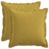 Párna huzat 2 pcs houten világos zöld 45 x 45 cm műlenszövet
