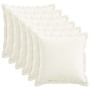 Párna huzat 6 pcs houten fehér 45 x 45 cm műlenszövet