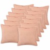 Párna huzat 12 pcs houten rózsaszín 45 x 45 cm bouclé