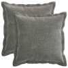 Párna huzat 2 pcs houten sötétszürke 45 x 45 cm chenille szövet