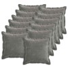 Párna huzat 12 db houten sötétszürke 45 x 45 cm chenille szövet