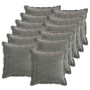 Párna huzat 12 db houten sötétszürke 45 x 45 cm chenille szövet