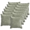 Párna huzat 12 db houten zöld 45 x 45 cm chenille szövet